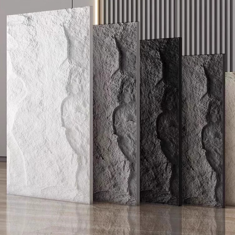 Tablero decorativo de piel de piedra de pu Tablero de fondo de piedra de hongo Tablero de piedra de simulación Tablero de piedra de imitación de piedra de pu ligera Tablero de pared exterior de piedra de imitación de pu
