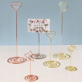 Cute love note clip vertical clip wedding hotel seat card table number clip seat card clip home message clip