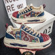 2025 spring new shell head color matching fashion thick bottom dad shoes Korean trend outdoor casual all-match men's shoes