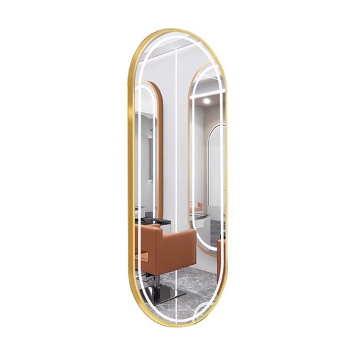Simple and Stylish Hair Salon Mirror | New Design | Wall-Mounted, Single-Sided Mirror with LED Lights—Perfect for Barber Shops and Beauty Salons