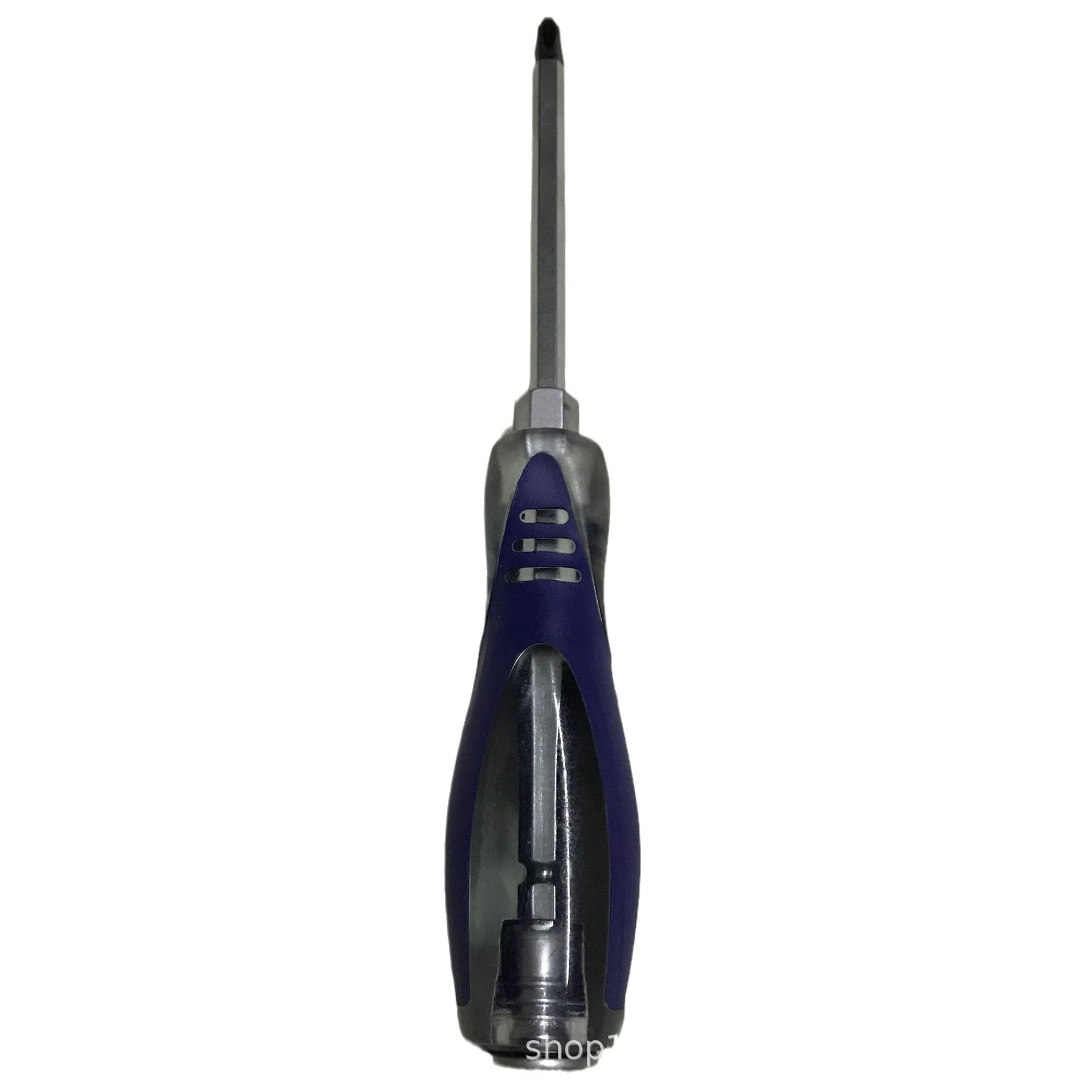 Fabricantes de la FUENTE a través del núcleo por lotes azul transparente a través del núcleo por lotes golpeando destornillador golpeando lote