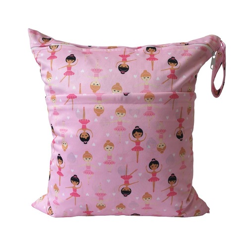 SGS-certified large 37-inch dual zipper printed diaper bag washable storage bag suitable for overseas e-commerce shopping bag