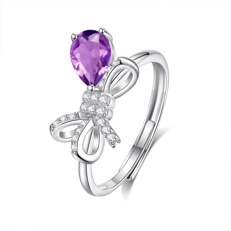 Pequeño libro rojo estilo caliente tesoro de color natural joyería S925 anillo de plata esterlina heroína piedra 5*7 venta caliente envío transfronterizo de una pieza