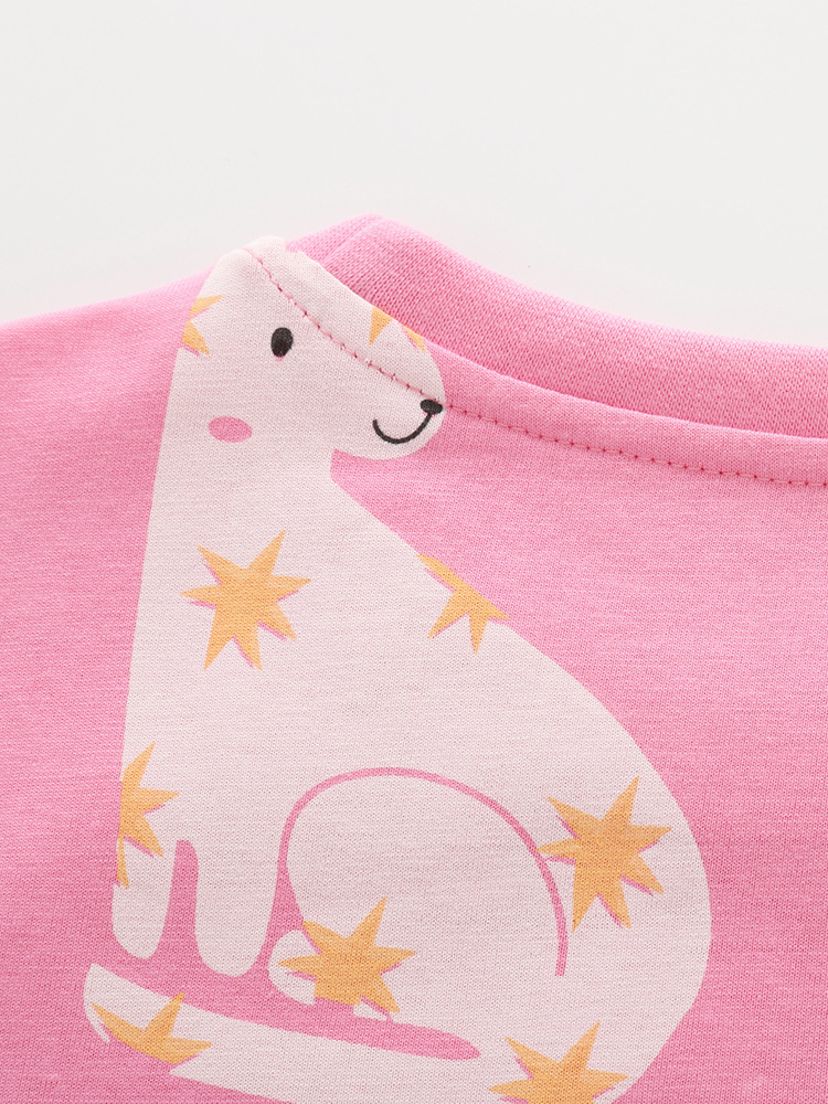 Malwee transfronterizo niñas dos piezas de verano nuevo estilo europeo y americano para niños pequeños adorables niñas de cuello redondo camiseta set