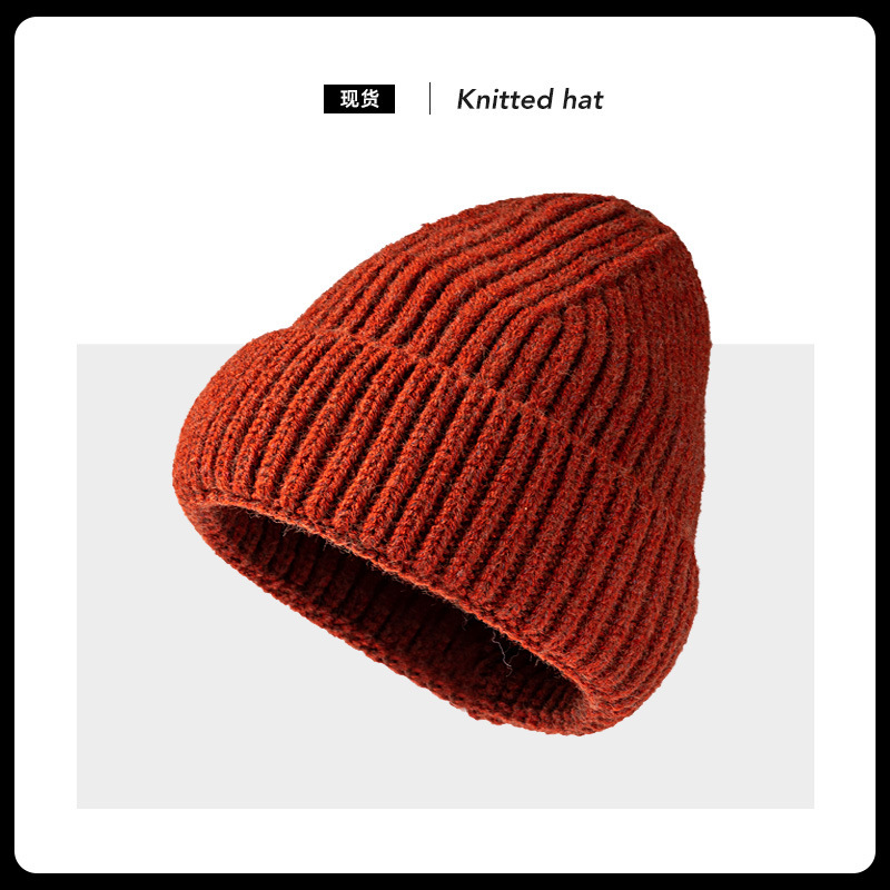 Beanie autumn and winter wool hat Amazon cross-border winter knitted hat Korean fashion Joker cold hat tide wholesale