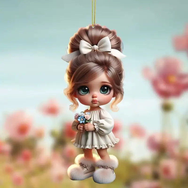 Акриловый материал плоский автомобиль подвеска рюкзак аксессуары для дома украшения