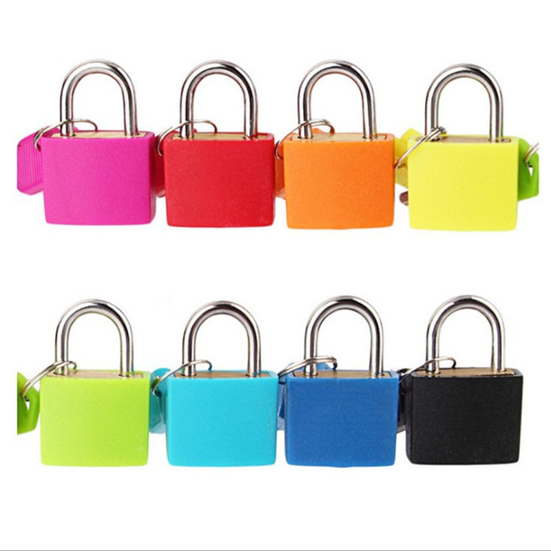 Colorful Holographic Padlock Direct Manufacturer Wholesale 23MM Colorful Lock for Luggage and Bags Amazon Best Seller