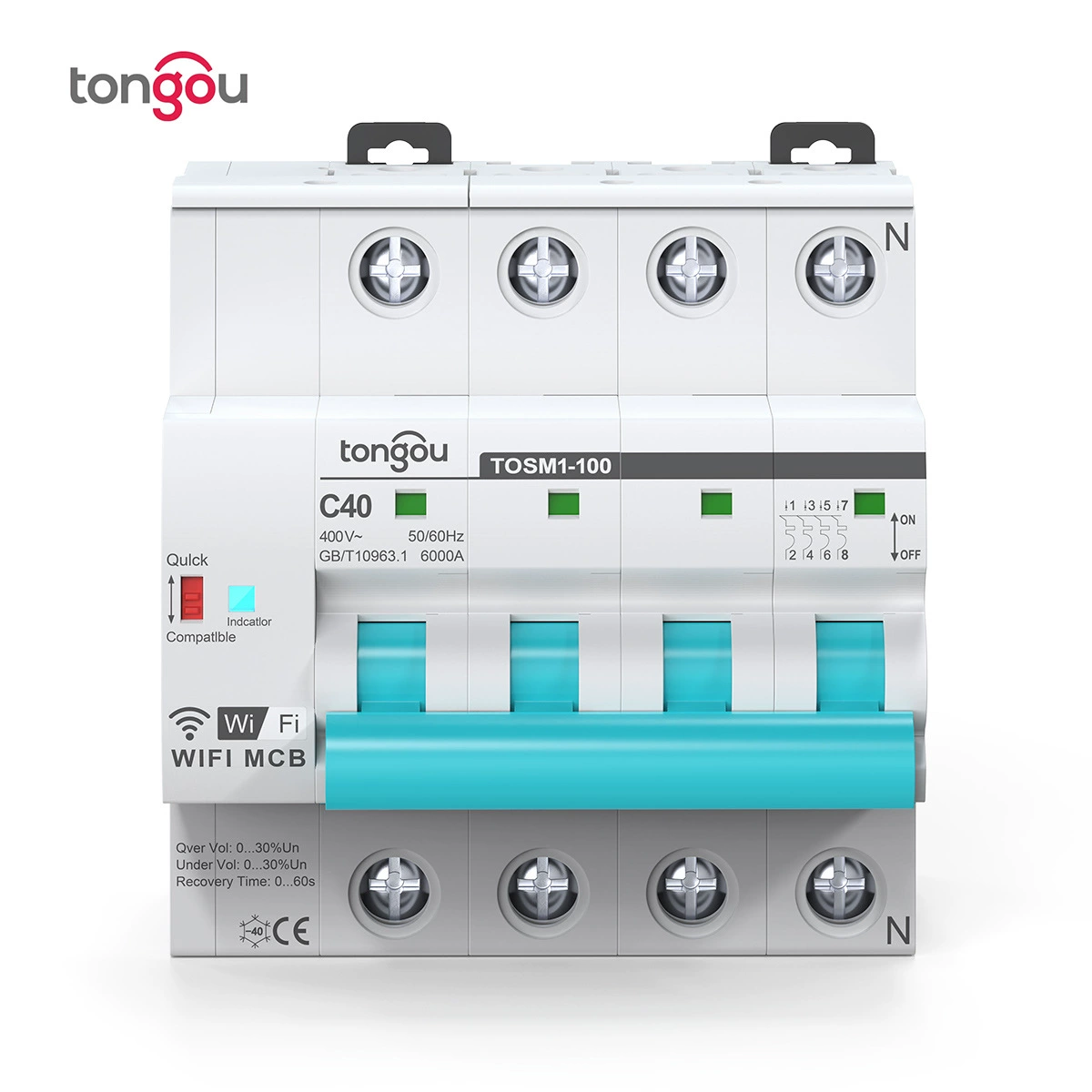 Граффити WiFi умный выключатель воздуха переключатель 4P беспроводной пульт дистанционного управления переключатель от перегрузки через границу