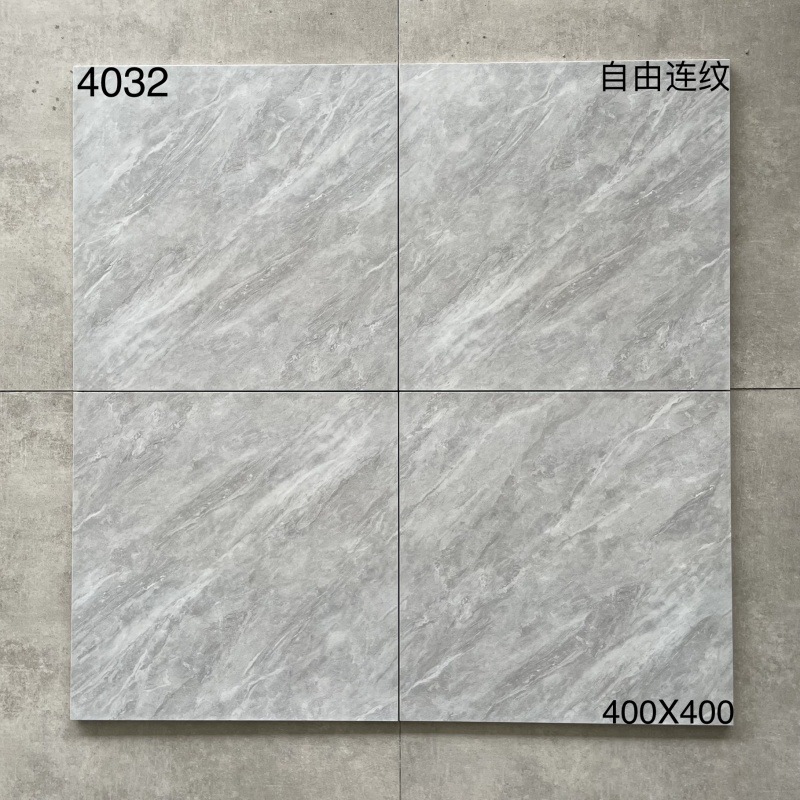 キッチントイレの床タイル400x400滑り止め耐摩耗性床タイルバルコニータイル浴室模造古煉瓦グレー|undefined