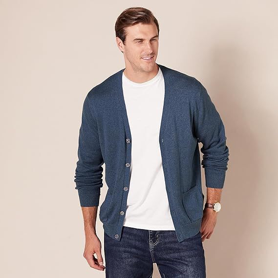 Cross-Border Amazon Men's New Cardigan Sweater Autumn and Winter Men's Long-Sleeved Knitted Sweater Men's Jacket British Style