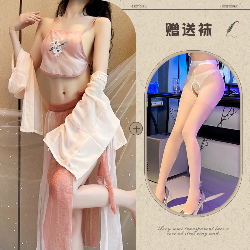 콩 페이스트 컬러 + 흰색 오픈 양말