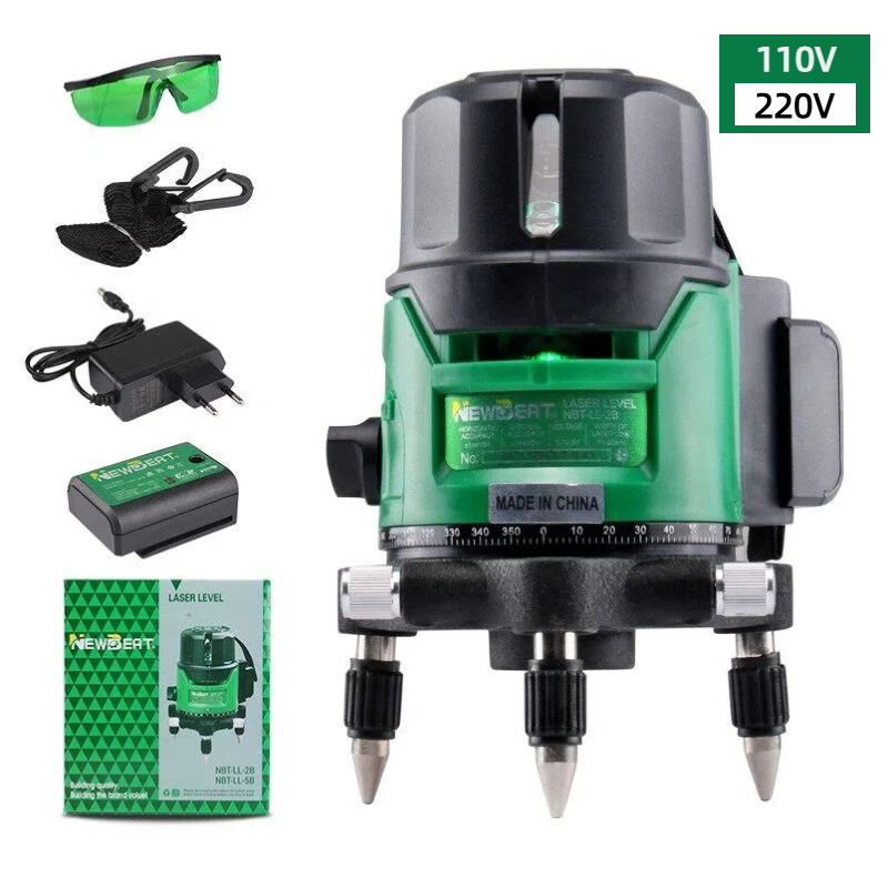 跨境热销2线绿外线水平仪室外专用激光投线仪欧规美规数显智能