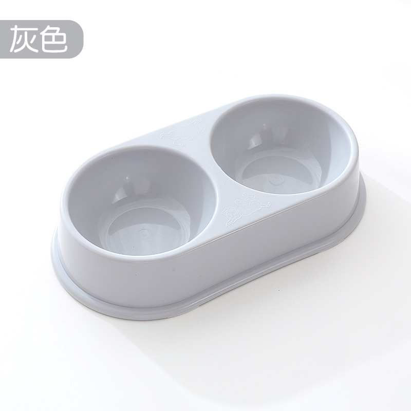 Macaron doble tazón de plástico grande al por mayor para perros tazón de agua tazón para mascotas tazón para perros utensilios para gatos artículos para mascotas