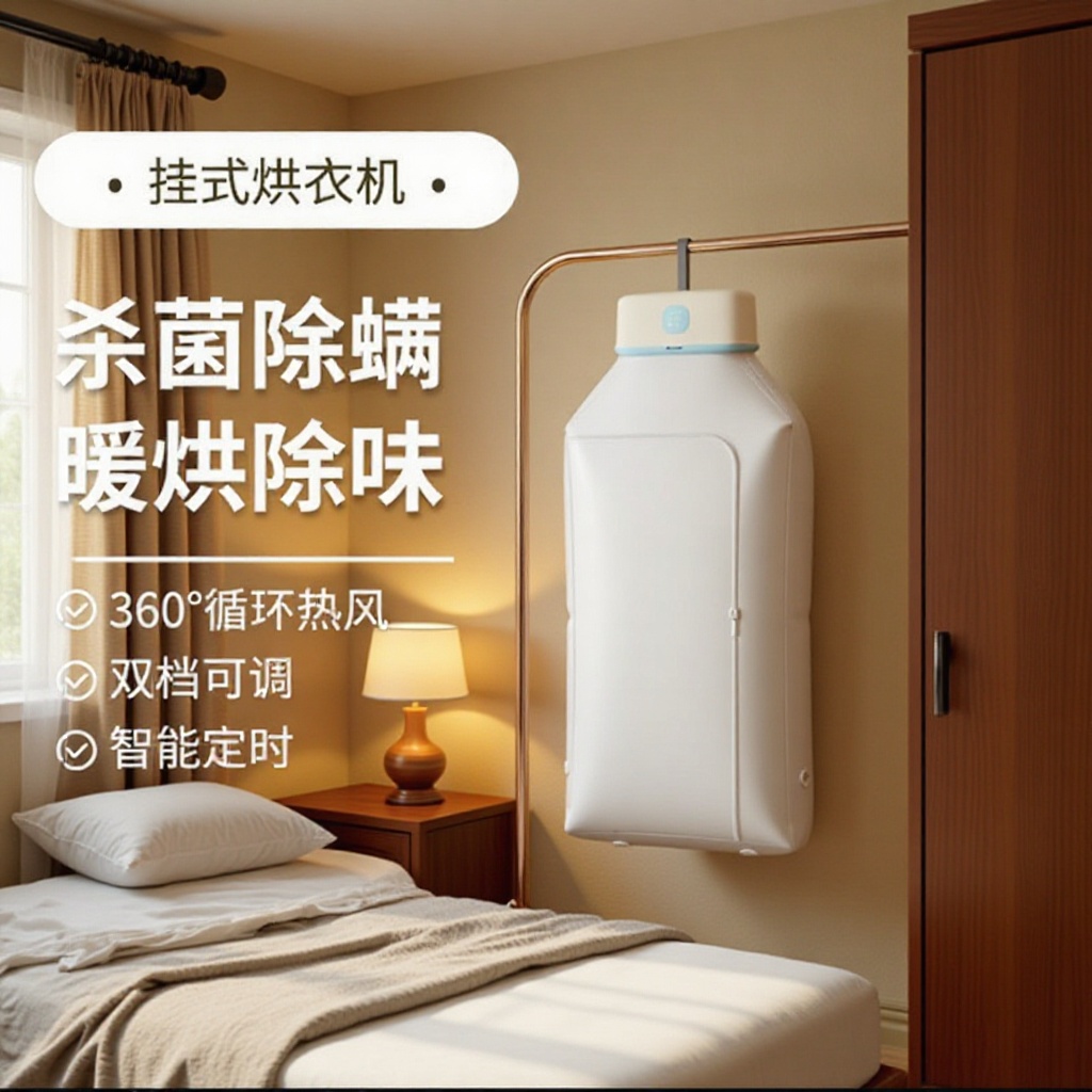 Folding Clothes Dryer for Drying Clothes at Home, Dormitory Students, Ptc Quick-Drying, Energy-Saving, Portable and Easy to Store