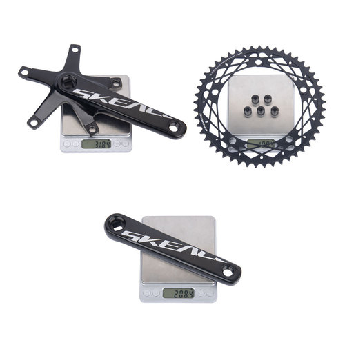 Bolany dead fly track bike square hole crankset 144BCD large chainring 48T 49T bicycle racing crankset