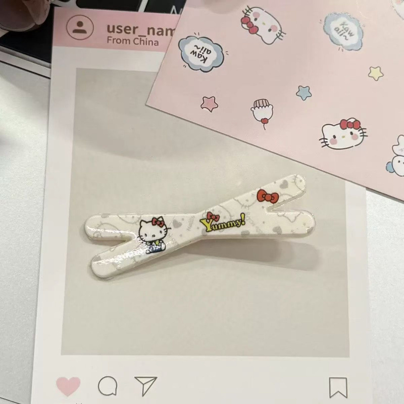 甜美卡通kitty猫发夹可爱少女心侧边夹刘海夹少女感发卡头饰学生|undefined