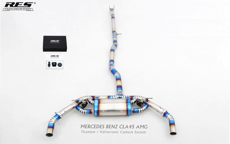 Applicable to Mercedes-Benz C260L A45S 1.5T 2.0T National Six Modified res Exhaust Head Middle and Tail Valve Sound