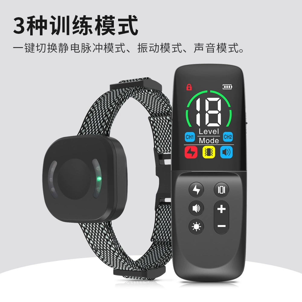 Новый пульт дистанционного управления Вибрационный Электрический ошейник дрессировщик собак против лая дрессировка собака устройство для остановки лая товары для домашних животных