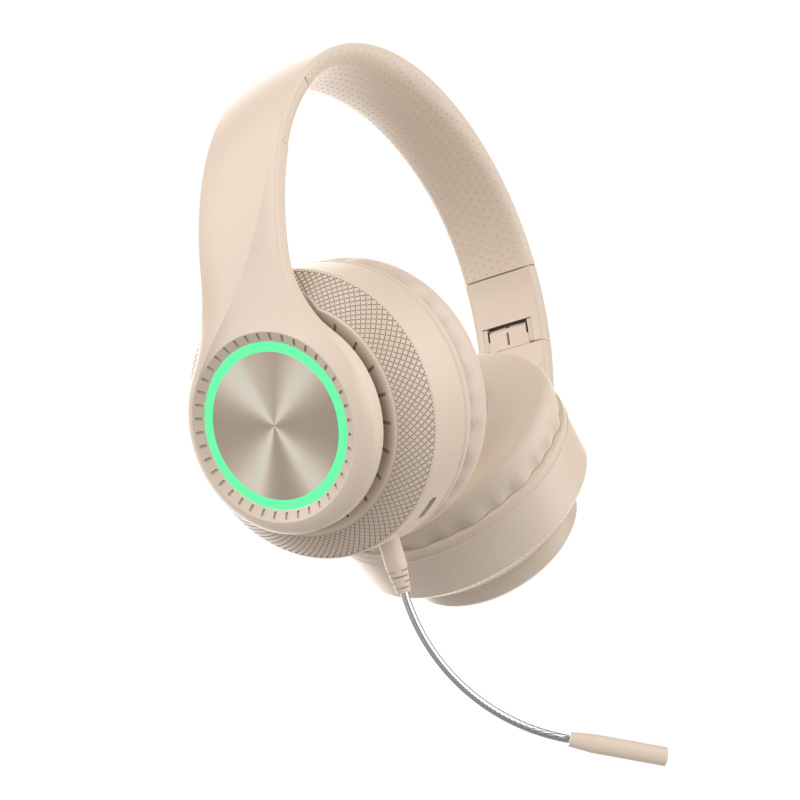 取り外し可能なマイクヘッドセットワイヤレス Bluetooth ヘッドセット HiFi 音質 LDE 発光ヘッドセット工場|undefined