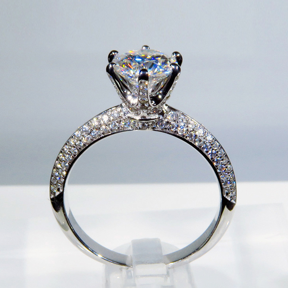 Fashion Geometric Copper Inlay Zircon Rings 1 Piece