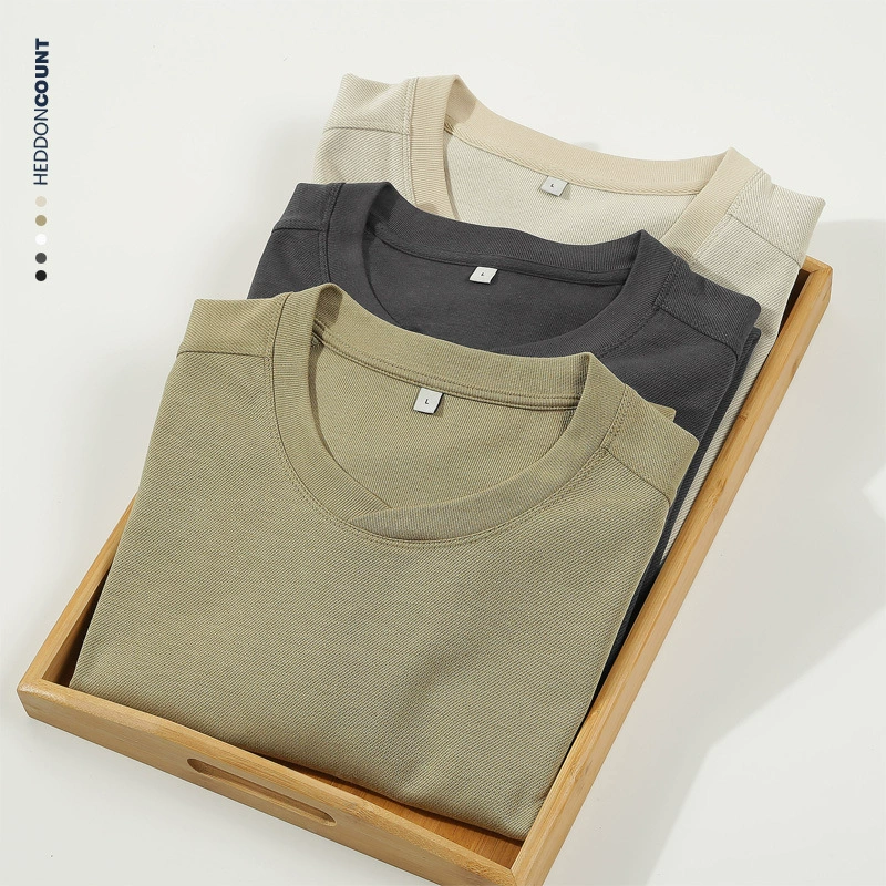 Tengjue мужская одежда новый китайский стиль твил с круглым вырезом с короткими рукавами мужская футболка повседневная основа