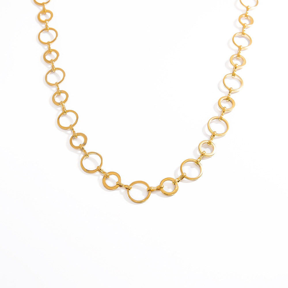 20g Weight PVD Coated Gold Plating Process Chain Jewelry Making Type 18K Real Gold Plated Plating Material cable chain Chain Type 1 Piece Quantity 304 Stainless Steel Material Geometric Pattern Simple Style Style Plating Craft 1 Piece 304 Stainless Steel Cable Chain Chain Necklace Chain 18