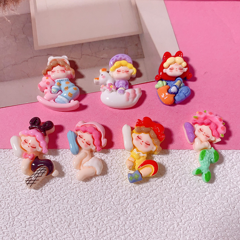 Nuevos accesorios de resina de piernas largas DIY crema adhesivo accesorios de joyería para el cabello caja de teléfono móvil botones de zapatos materiales hechos a mano al por mayor