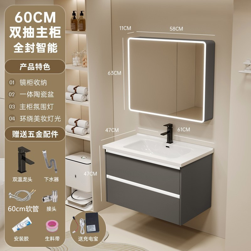 gabinete de baño de aluminio espacio lavabo cerámico de mano lavabo gabinete combinado lavabo lavabo lavabo