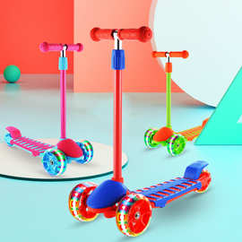 工厂直供亚马逊2-3-6-8-10岁宝宝小孩溜溜车男女孩三轮儿童滑板车