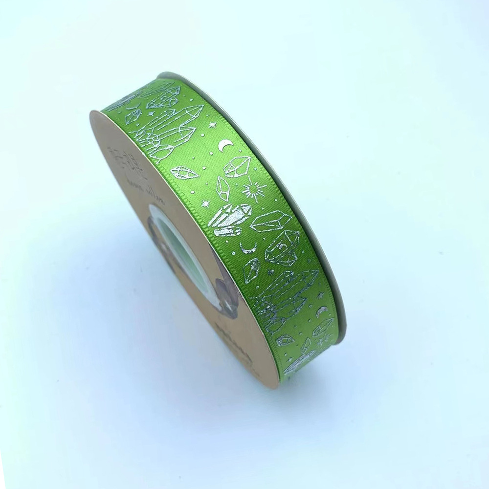 Nuevo soporte de barra de cinta hecha a mano DIY láser plata cristal mineral cinta arco joyería caja de regalo lote de embalaje