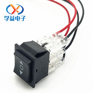 KCD4 double reset positive and reverse switch with sprung terminal line six-legged three-speed self-locking switch positive and reverse belt line