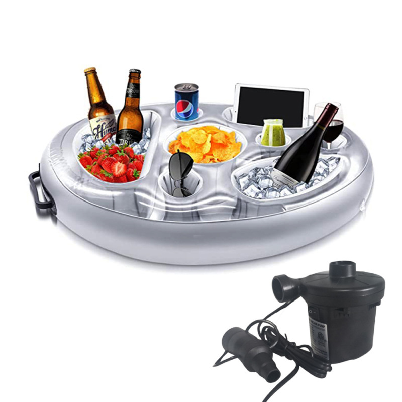 アマゾン PVC製 インフレータブル 多孔質 ドリンクホルダー ビール フルーツ 赤ワイン 携帯電話 食卓 折りたたみ式 ウォーターパーティー用|undefined