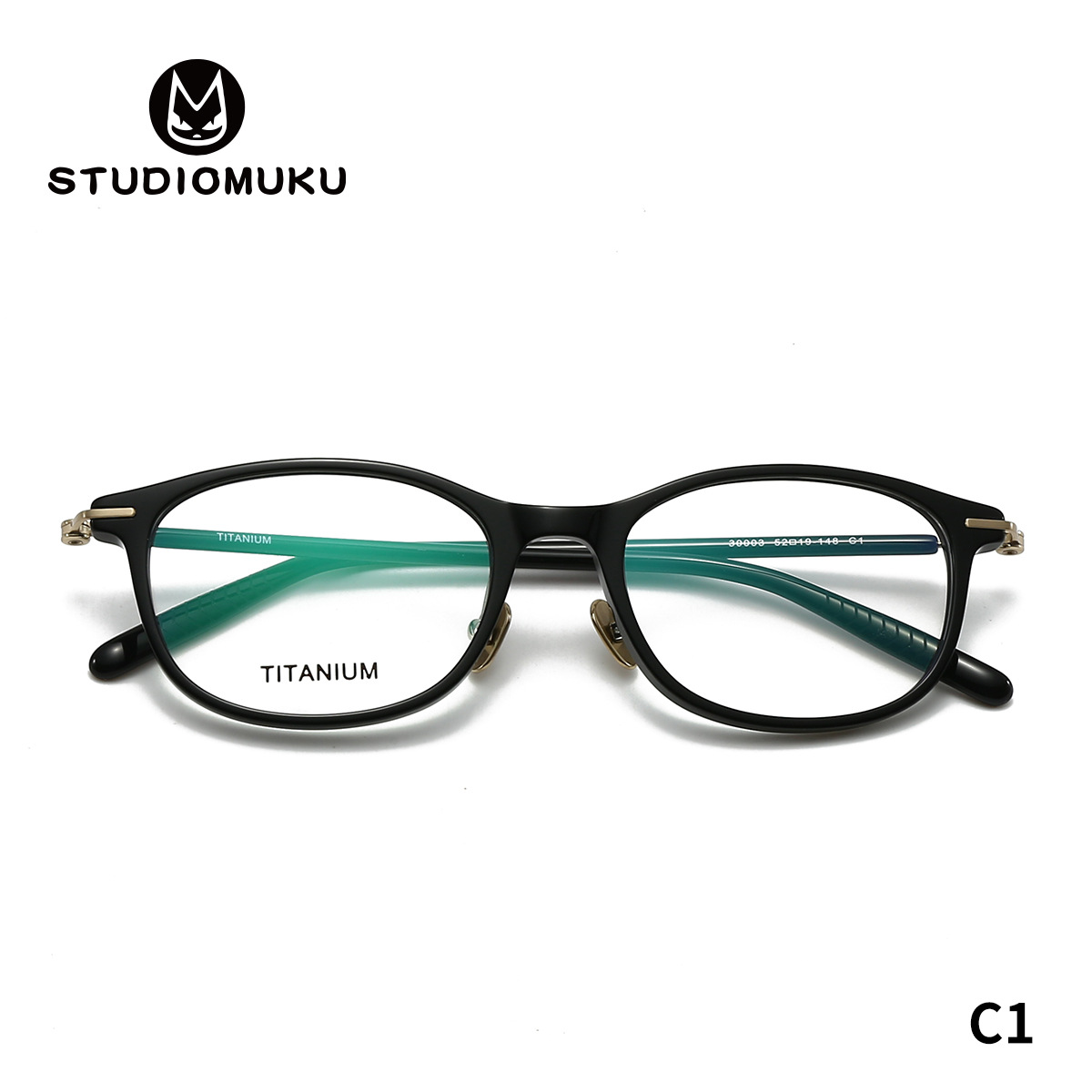 STUDIOMUKU MUKU Cool Glasses actualiza constantemente sus marcos de gafas elípticos de placa iterativos Marcos de gafas de titanio puro