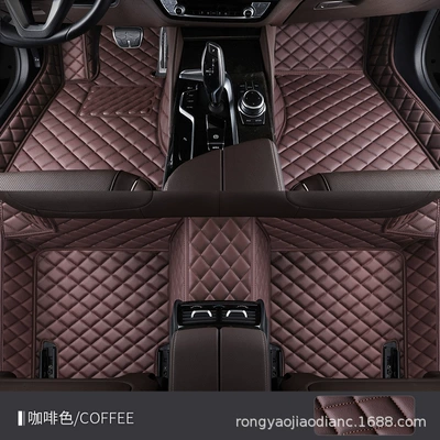 The new XPE car special foot mat fully surrounds the car interior foot mat dirt-resistant floor mat car advanced sense car foot mat (Modelə uyğun ayaqaltı) - single-layer-xpe-foot-pad-brown
