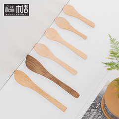 批發木勺子無漆無蠟荷木一次性勺子蜂蜜勺冰淇淋勺藥勺水餃刀