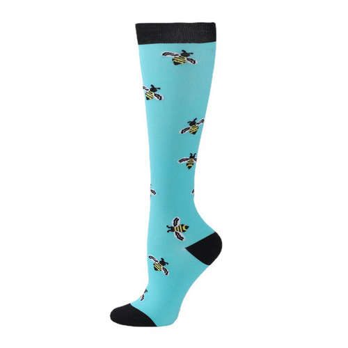 Cross-border sports calf socks, running, outdoor men's and women's compression socks, elastic socks, cycling socks, beautiful leg compression socks manufacturer