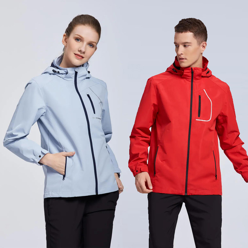 秋冬连帽梭织外套男女运动风衣DIY潮牌定制LOGO