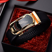 厂家男士腰带商务时尚韩版跑车学生休闲青年中年自动扣皮带男直播