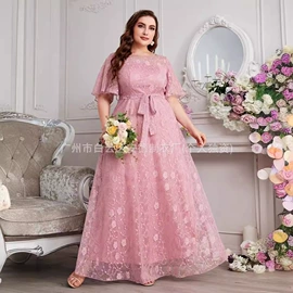 大码连衣裙;连衣裙;晚礼服