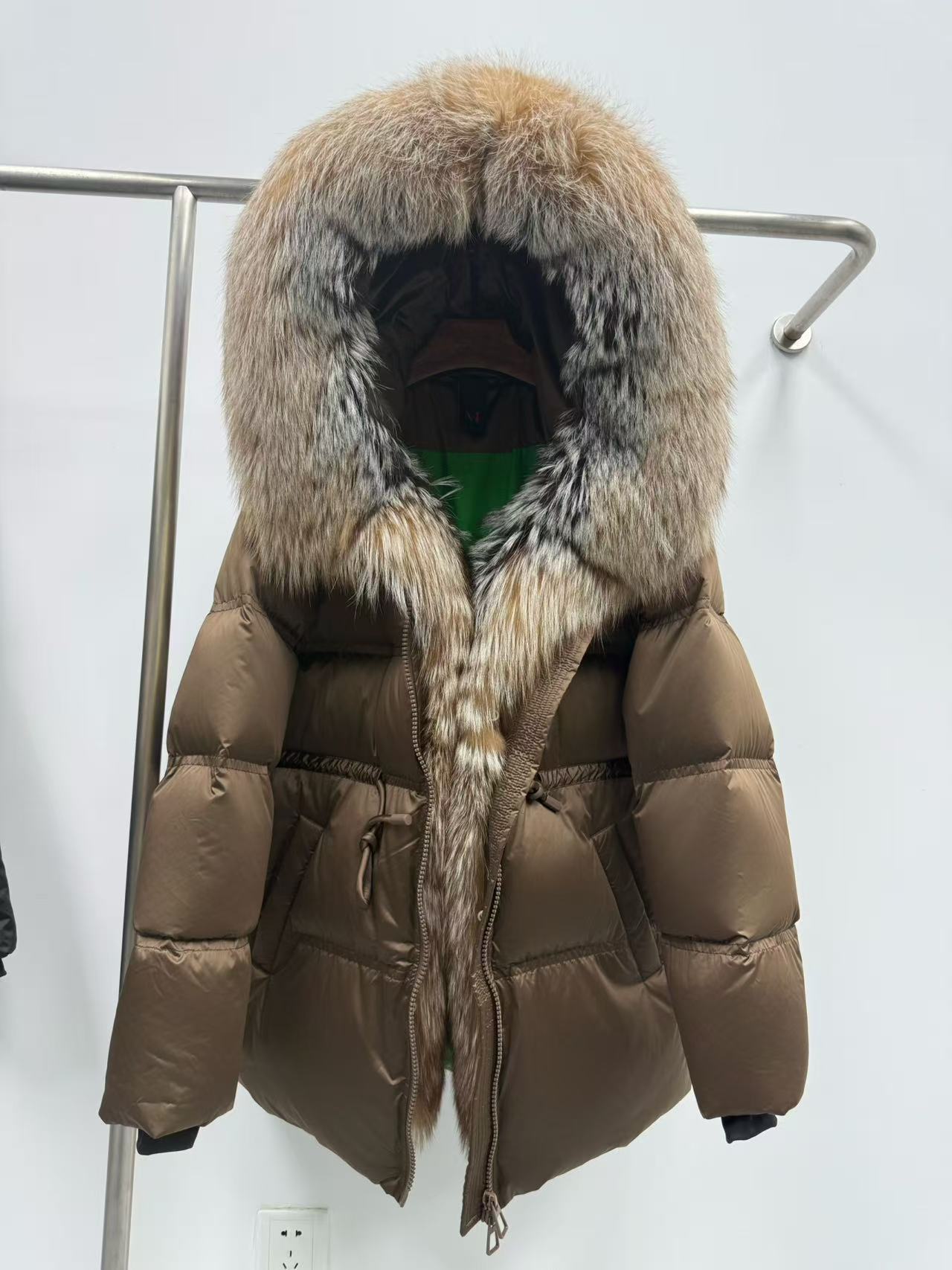 Winter big warm down jacket for leisure