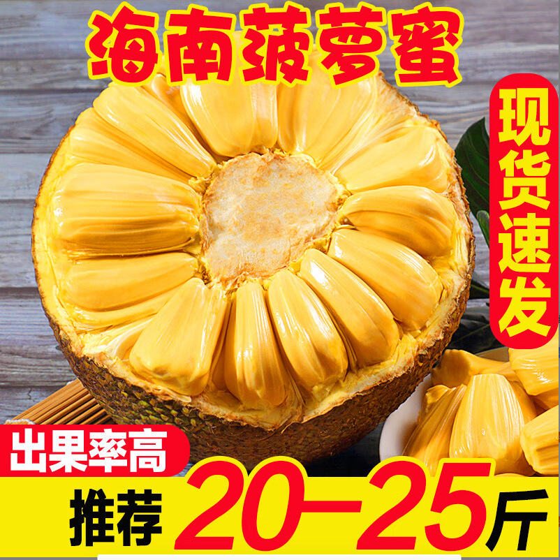 海南新鲜黄肉菠萝蜜水果当季水果25斤黄肉干苞靓果红肉菠萝蜜现摘
