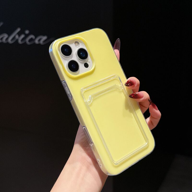 果冻二合一卡包适用iPhone16pm手机壳苹果15ProMax肤感17pm保护套|undefined