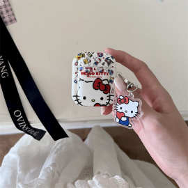 满屏KT猫适用AirPods pro2苹果蓝牙无线耳机套1/2/3代可爱卡通女