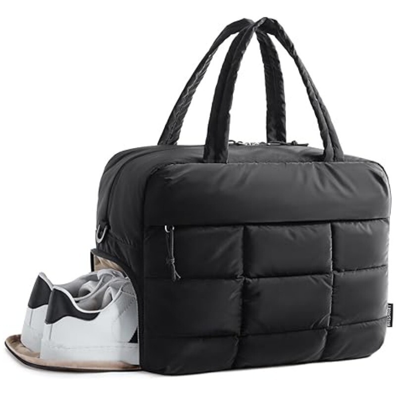 New Waterproof Gym Bag down Handbag Ladies Weekend Travel Bag Travel Overnight Carry-On Luggage Bag