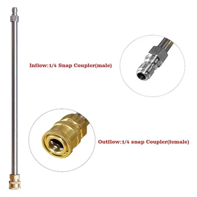 female head quick connect extension rod, High pressure car wash water gun