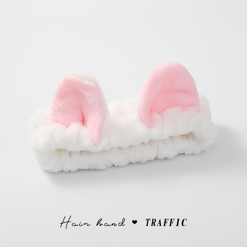 Diadema de felpa de dibujos animados 2025, antideslizante, para maquillaje o spa, estilo lindo