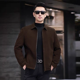 男式真皮皮衣;男式皮草