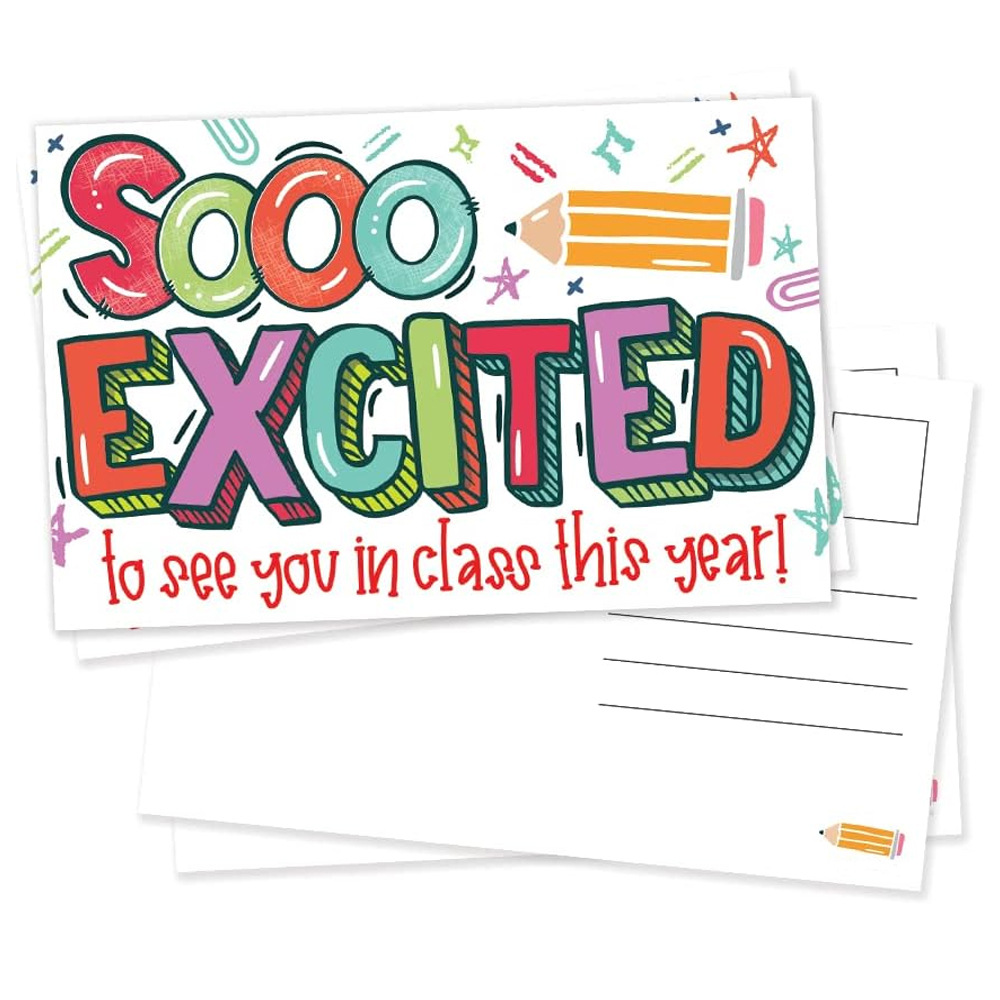 亚马逊热销新品欢迎回到学校明信片欢迎来到课堂返校欢迎卡片