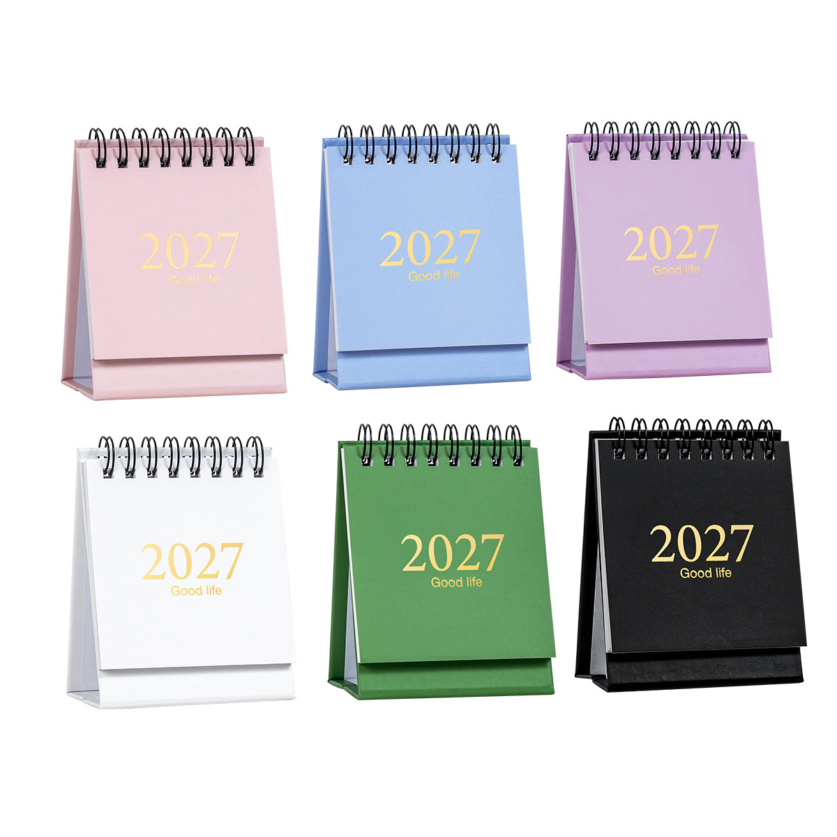 Mini Calendario de Escritorio de Papel Portátil Estilo Minimalista para Oficina image 6