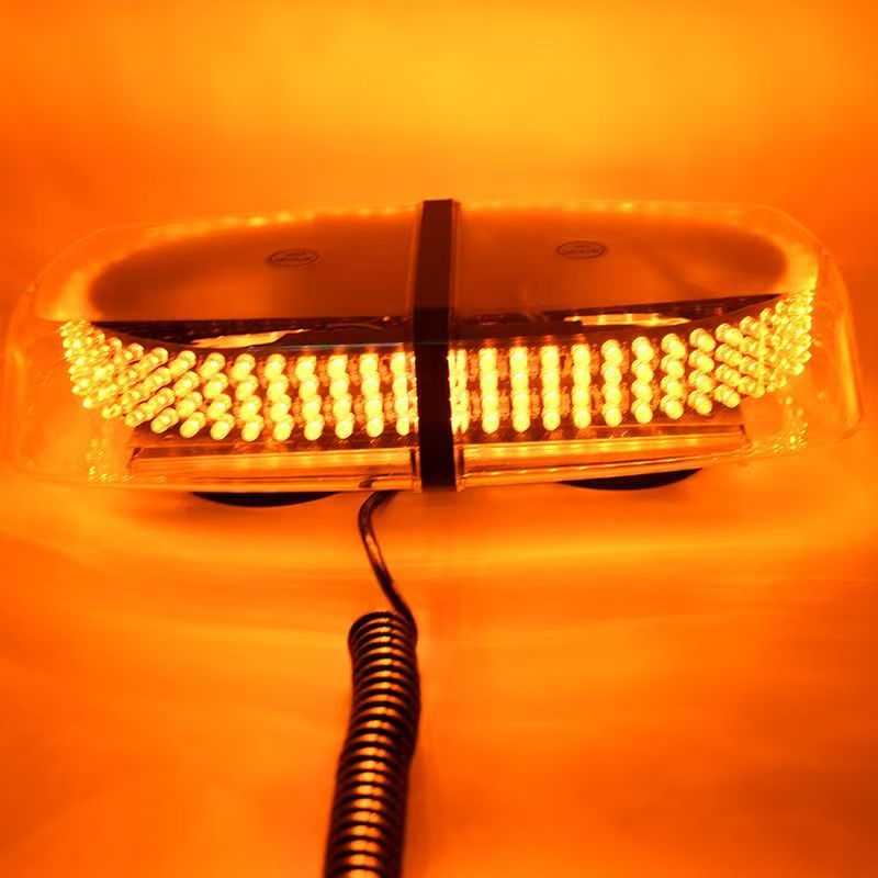 12 - 24V lámpara de advertencia de automóviles 240LED estroboscópica estroboscópica corta fila de luz de techo